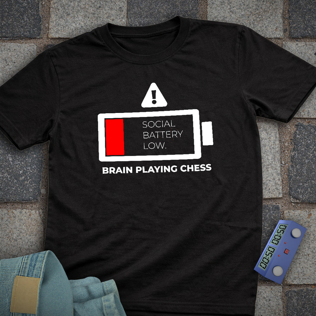 Battery Low Chess T-Shirt