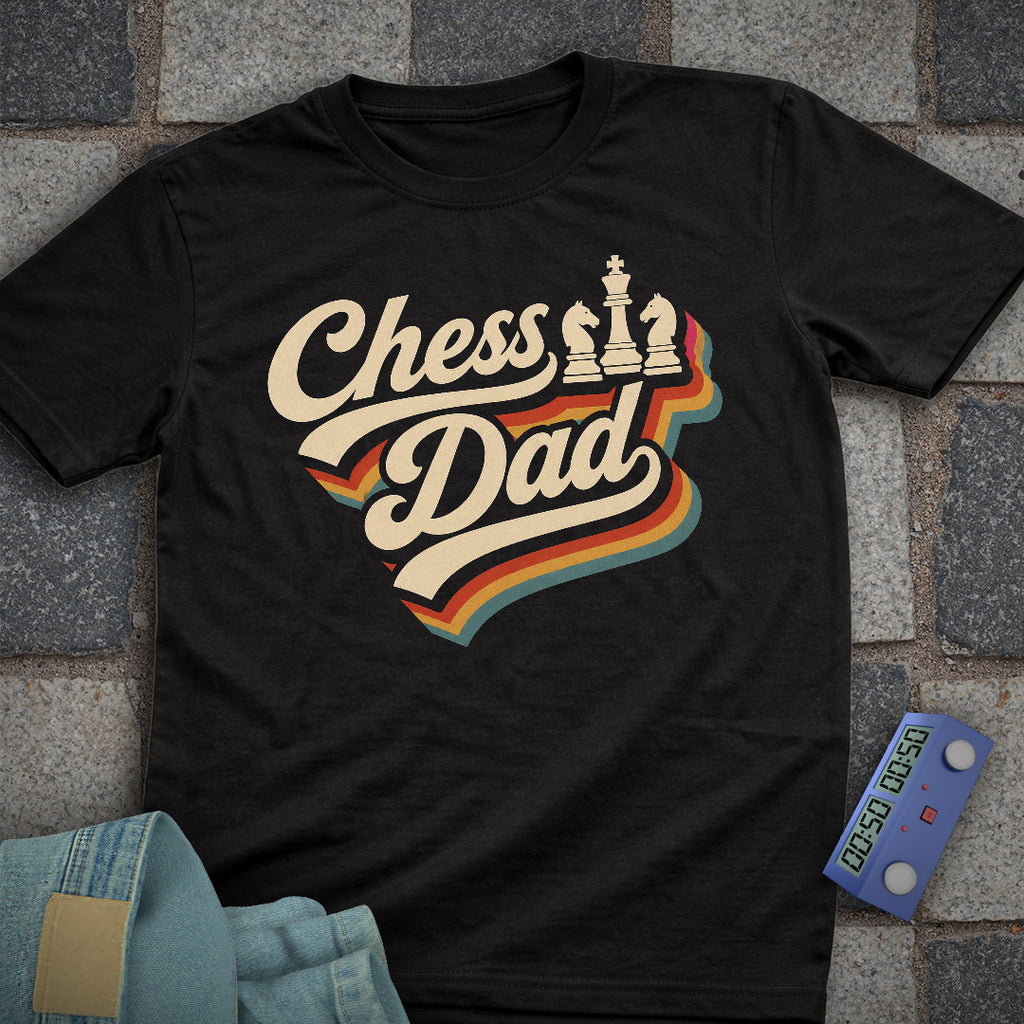Chess Dad Typography T-Shirt