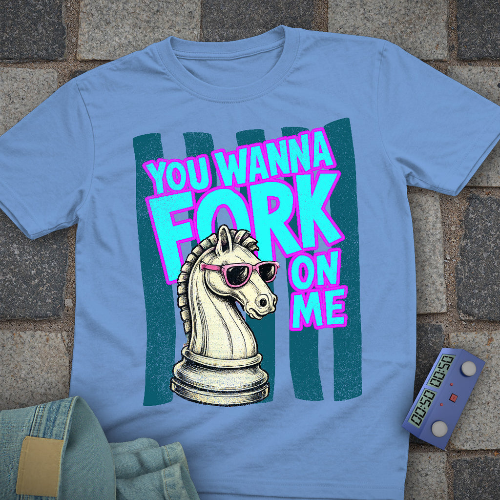 Fork On Me Chess T-Shirt