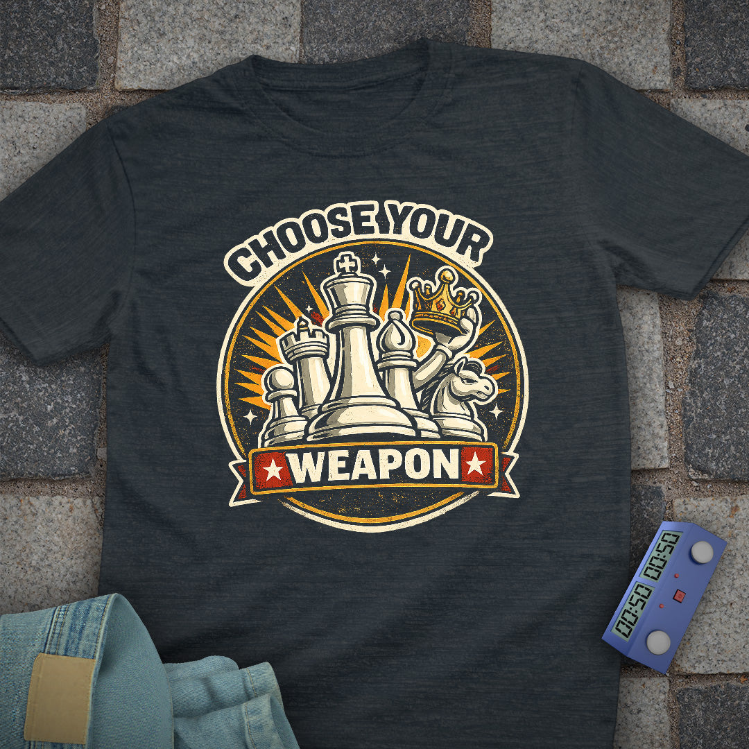 Choose Weapon Chess T-Shirt