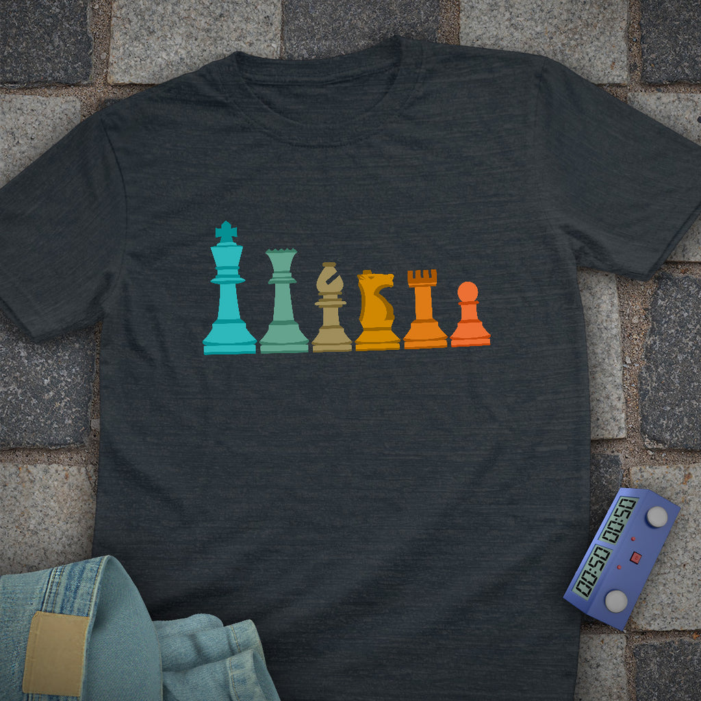 Piece Line Up Chess T-Shirt