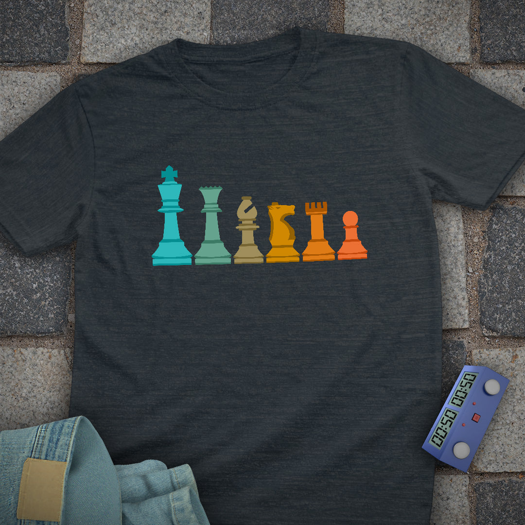 Piece Line Up Chess T-Shirt