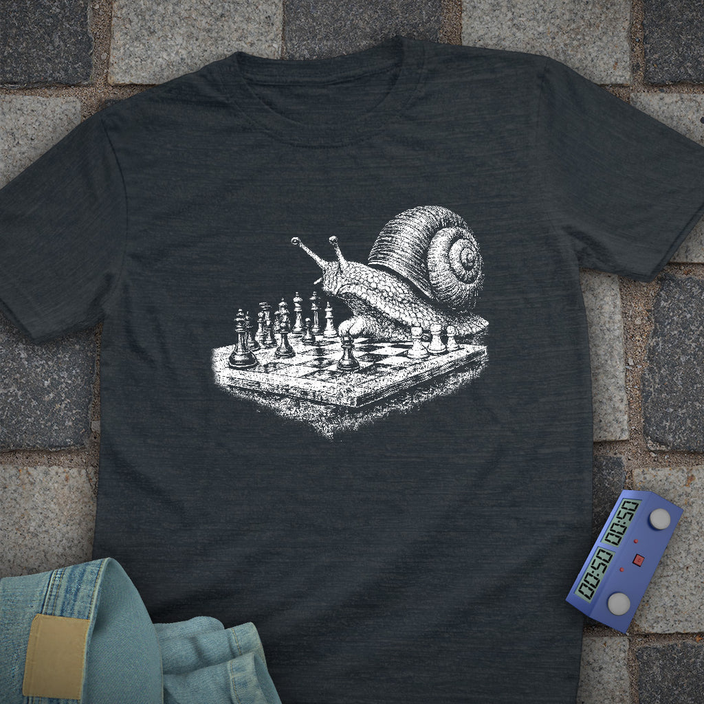 Snail Playing Chess T-Shirt