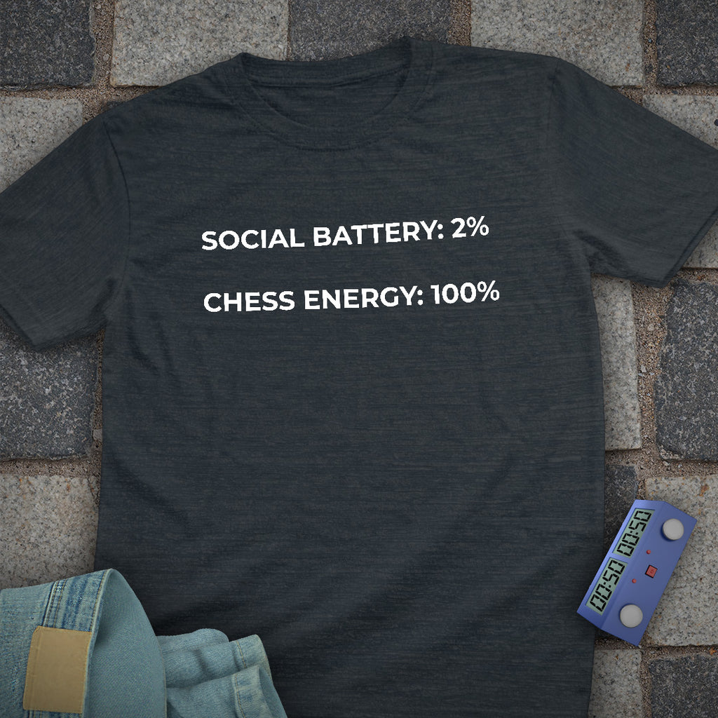 Social Battery Chess T-Shirt