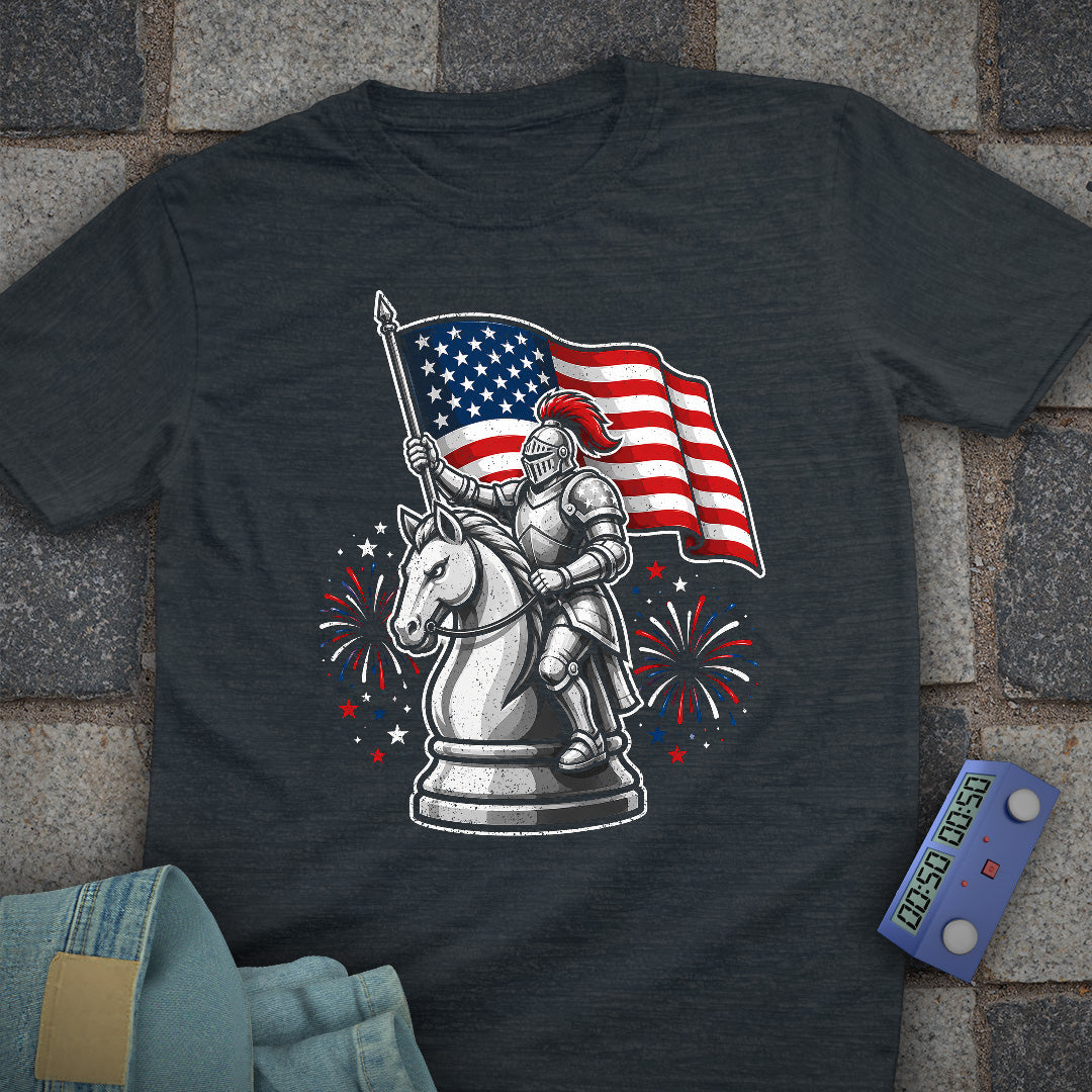 Chess Knight Independence Day T-Shirt