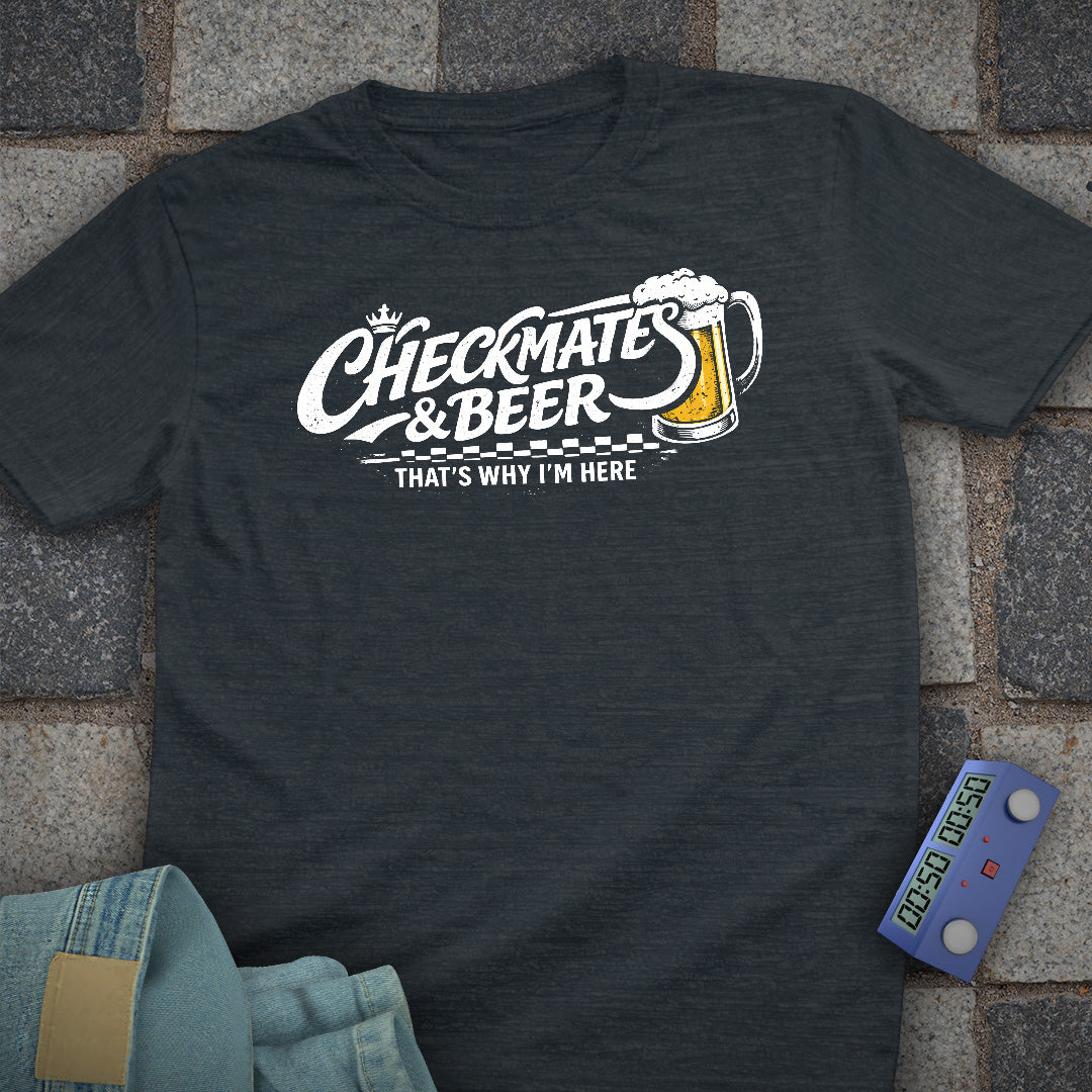Mate and Beer Chess T-Shirt