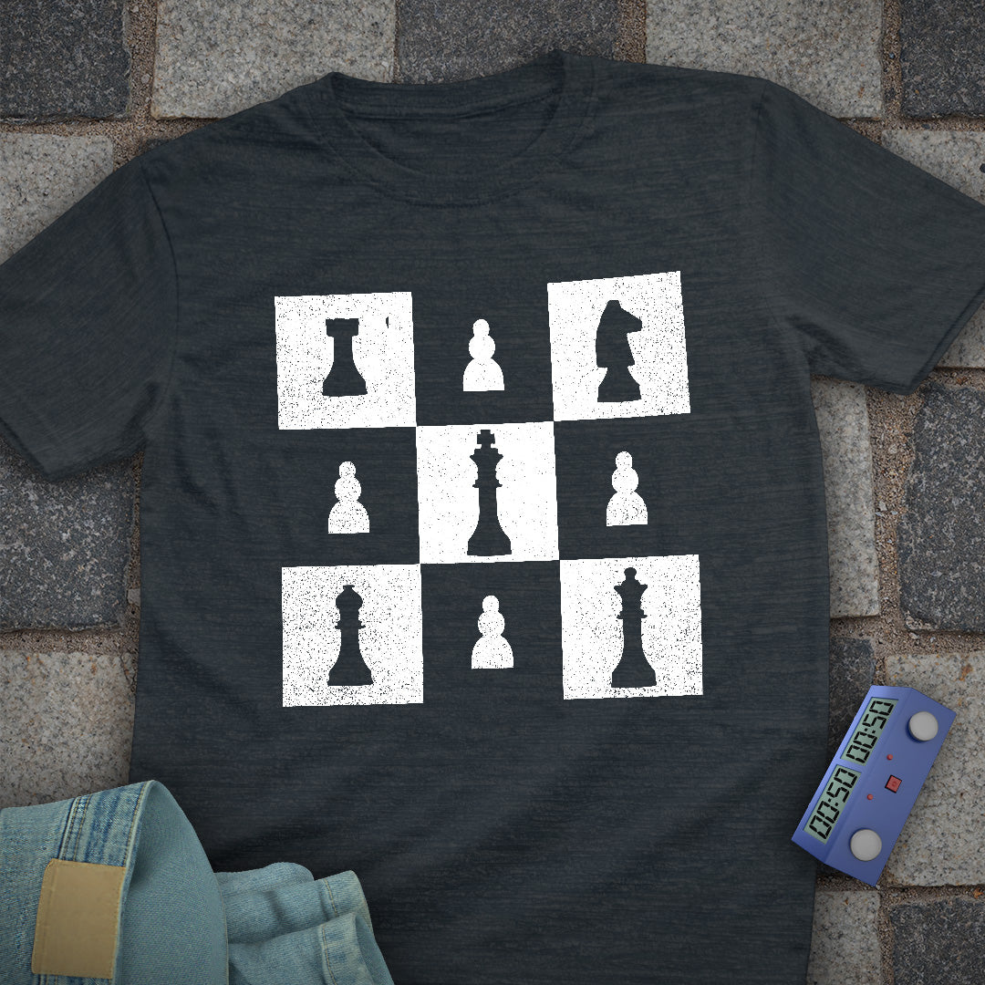 Square Style Chess T-Shirt