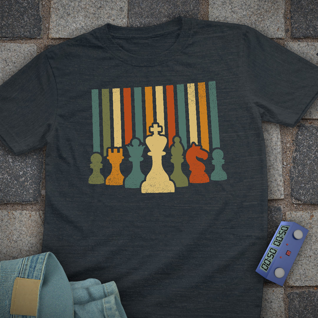 Retro Stripes Chess T-Shirt
