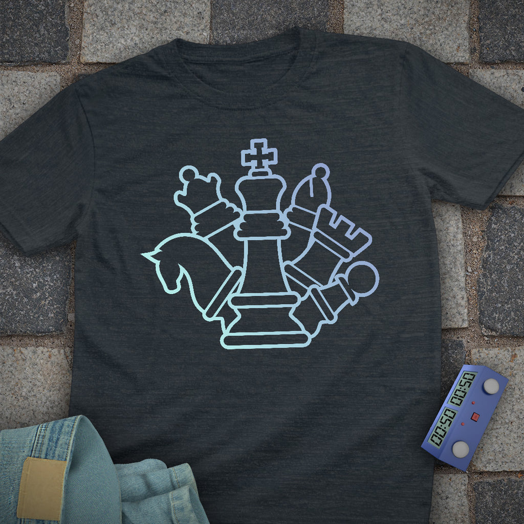 Shadow Shapes Chess T-Shirt