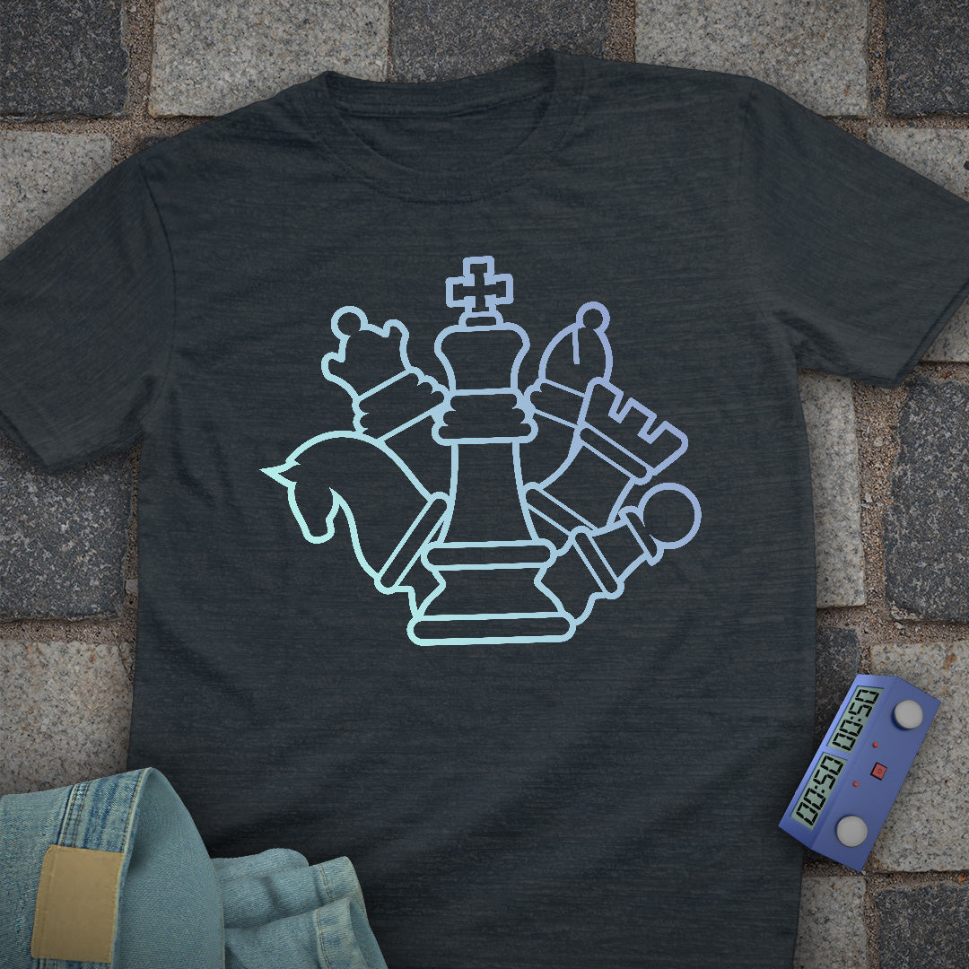 Shadow Shapes Chess T-Shirt