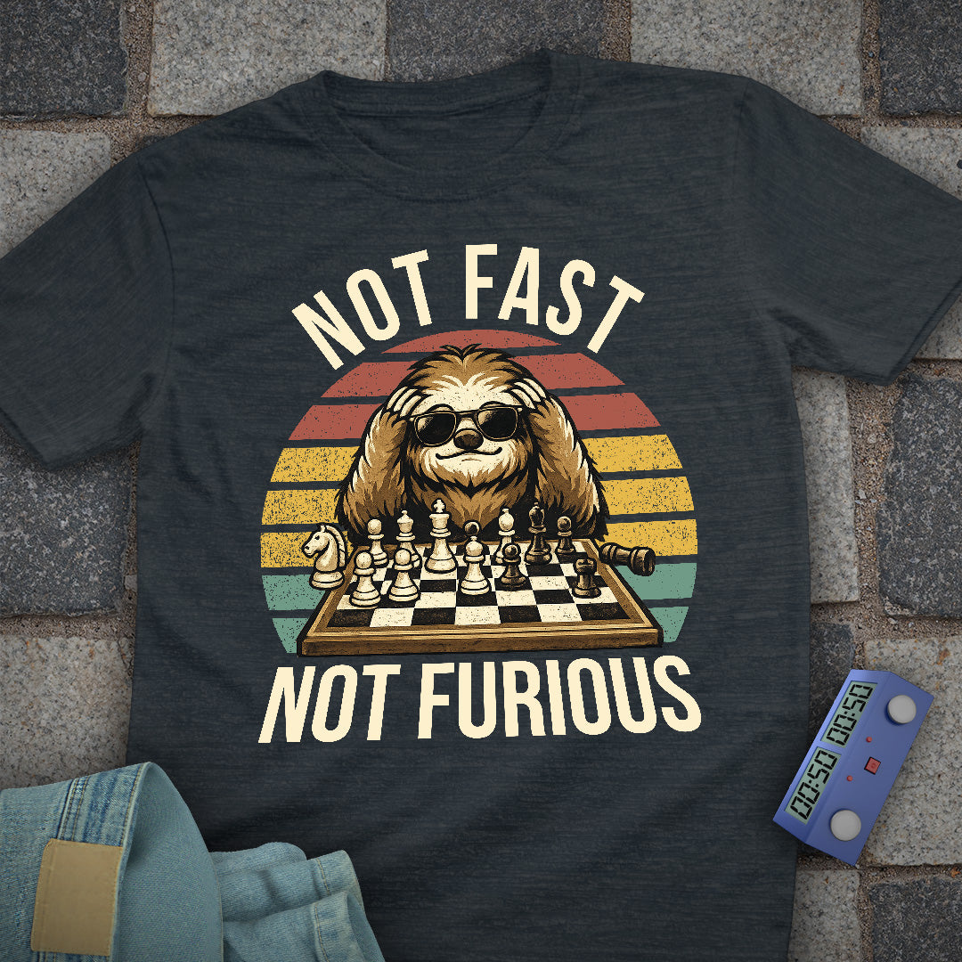 Not Fast. Not Furious Chess Sunglasses T-Shirt