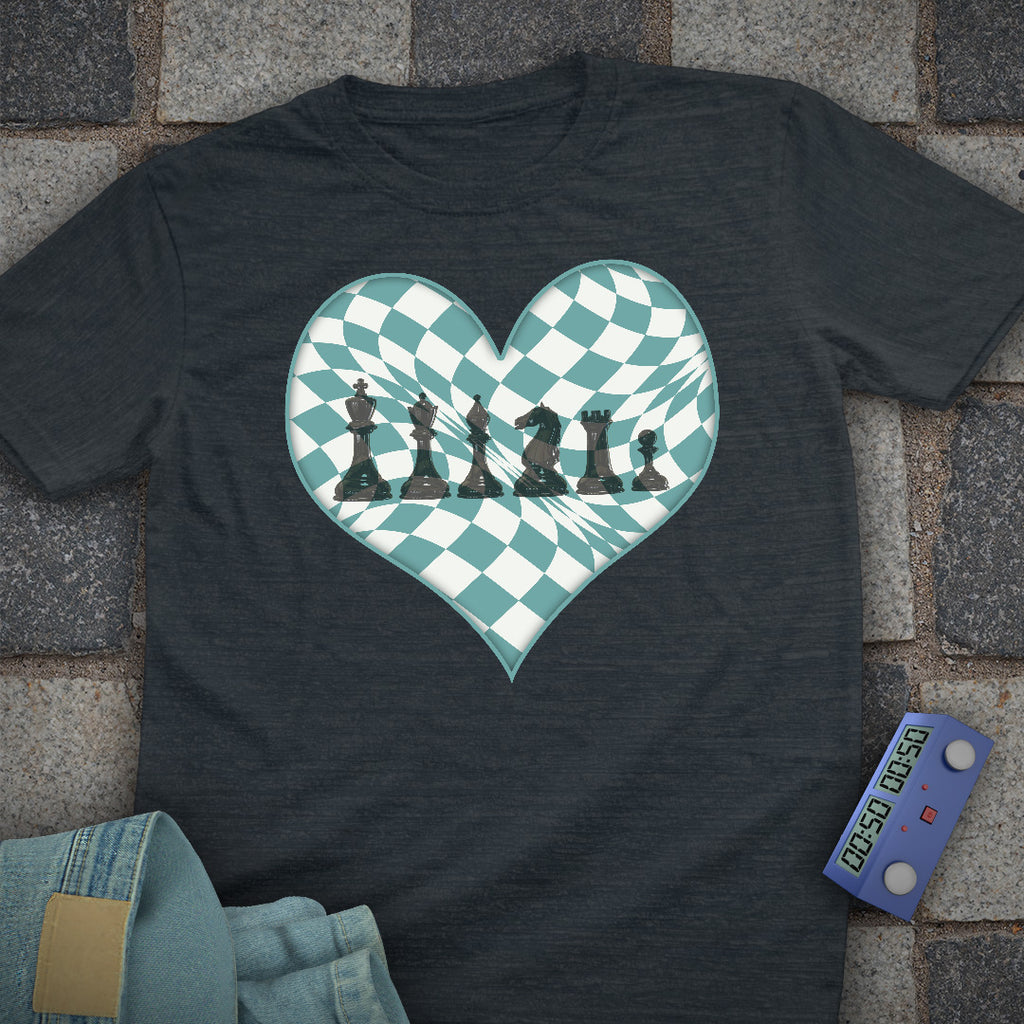 Checkered Heart Chess T-Shirt