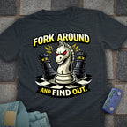 Fork & Find Out Chess T-Shirt