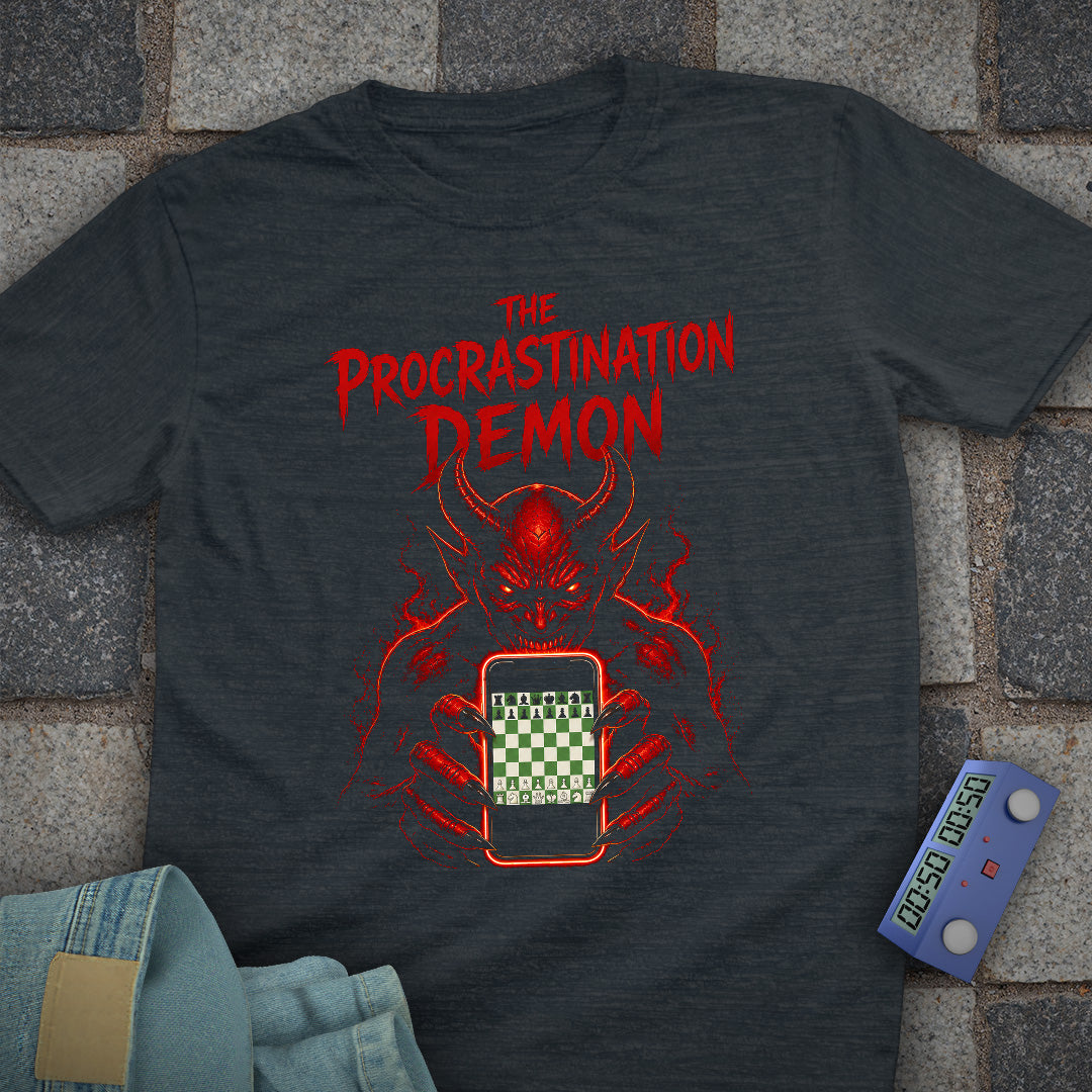 Procrastination Chess Demon T-Shirt