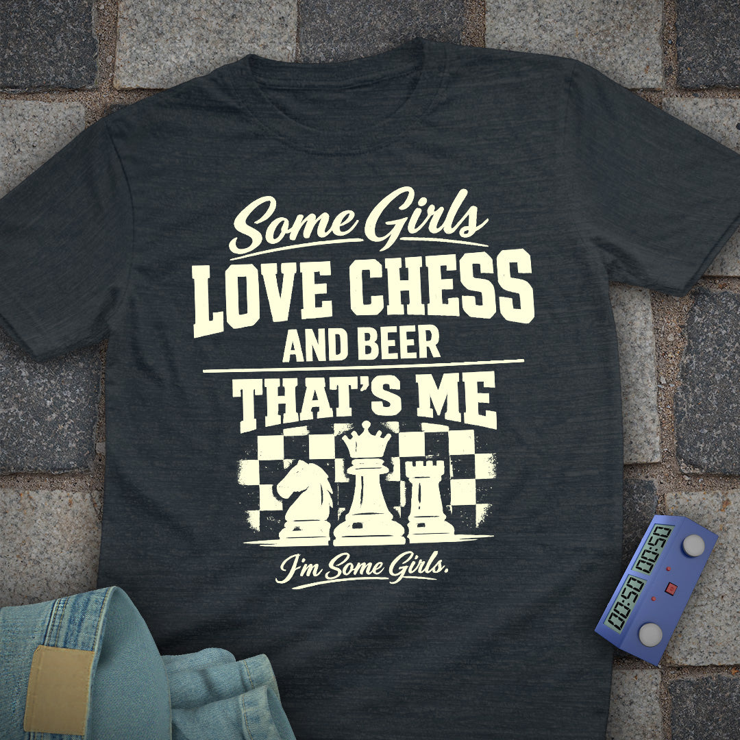 Girl's Chess Beer T-Shirt