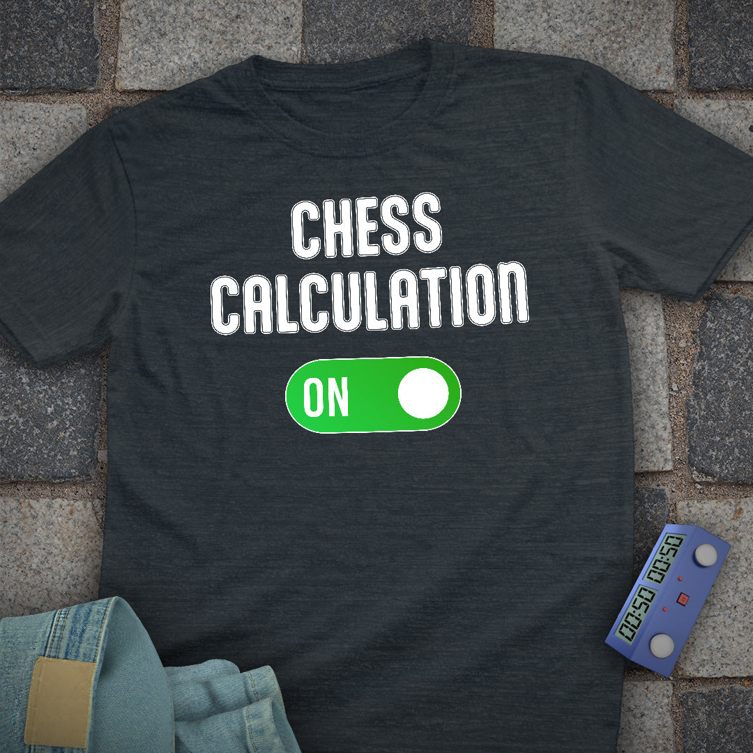 Chess Calculation On T-Shirt