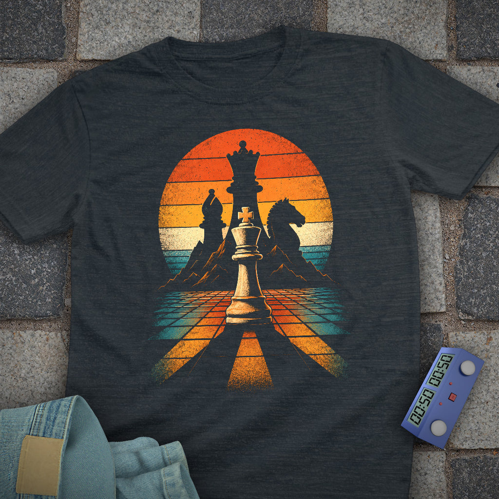 Retro Mountain Chess T-Shirt