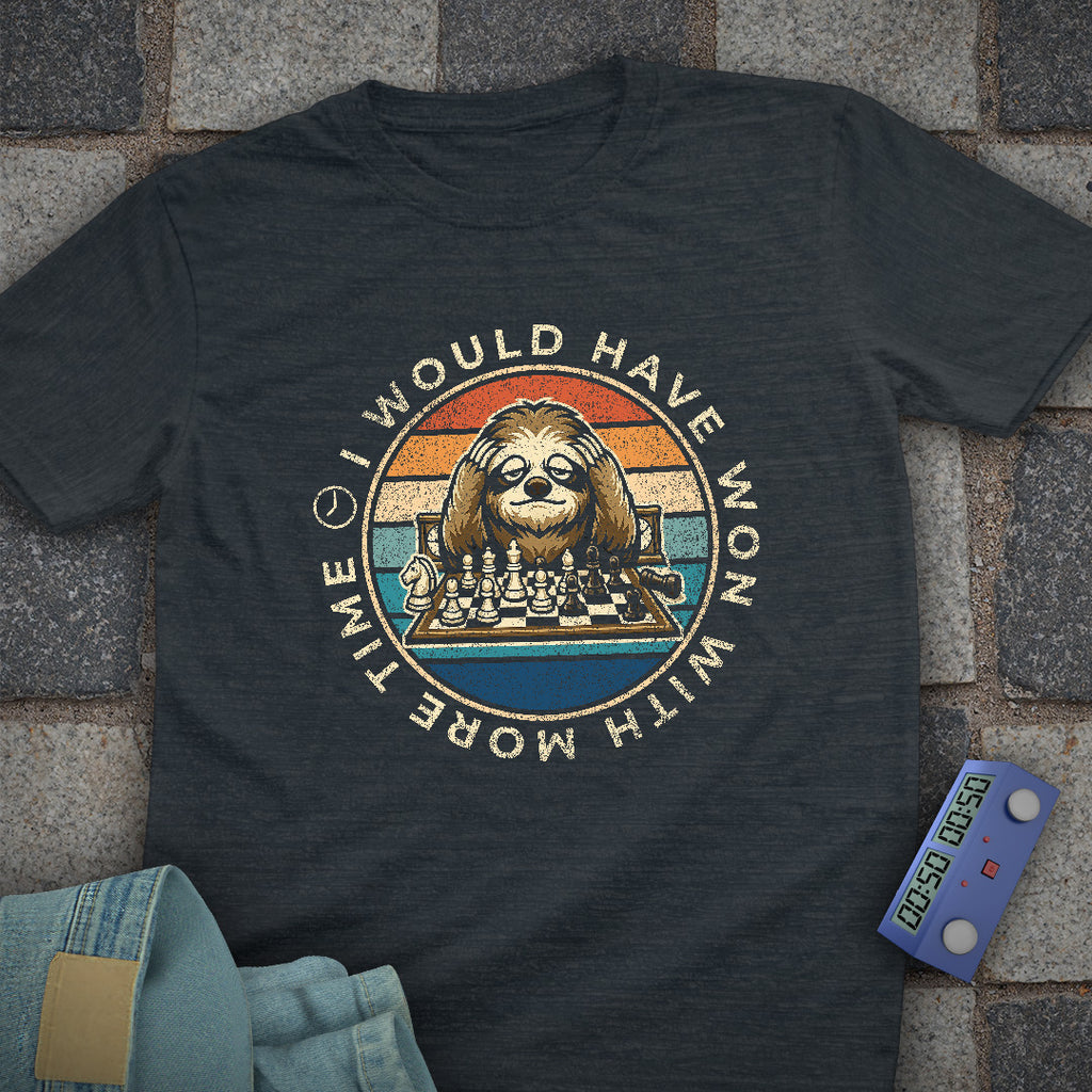 Sloth More Time Chess T-Shirt