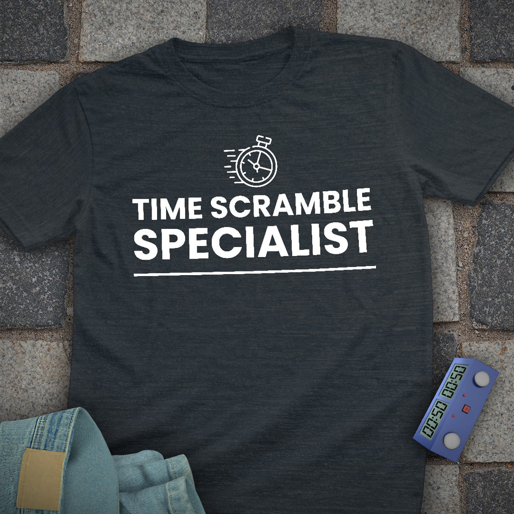 Time Scramble Specialist Chess T-Shirt
