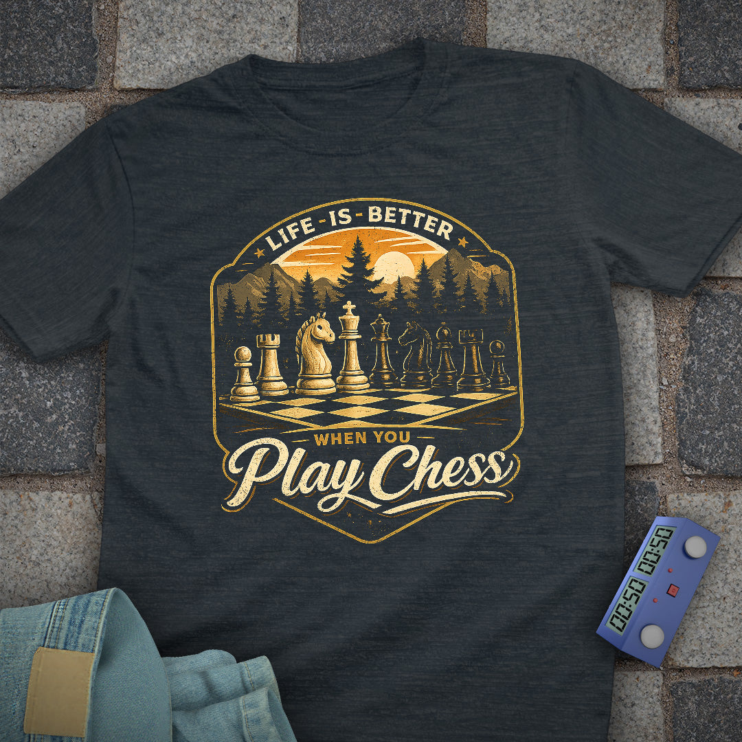 Life is Better Chess T-Shirt