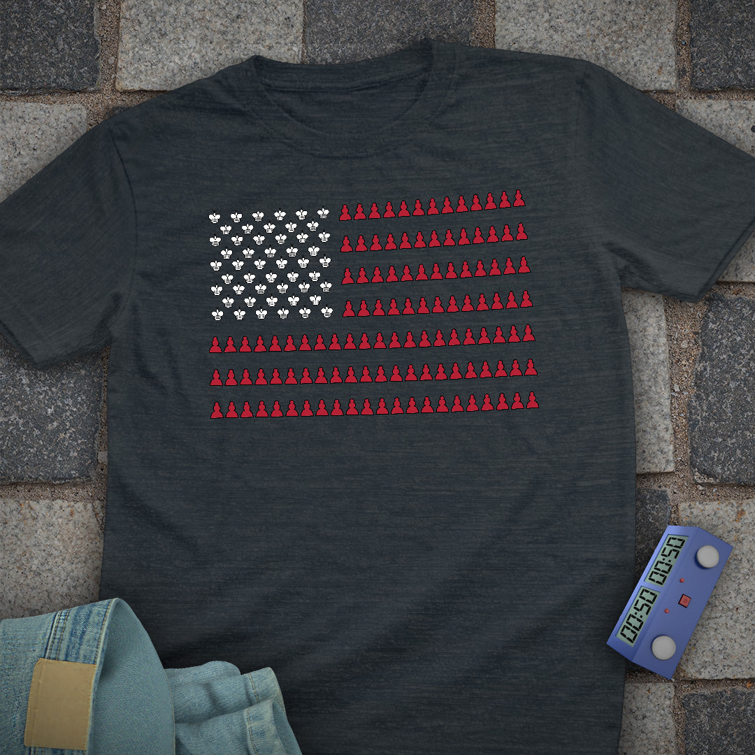 Flag USA Chess T-Shirt