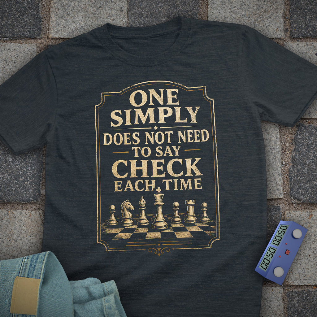 No Need to Say Check T-Shirt