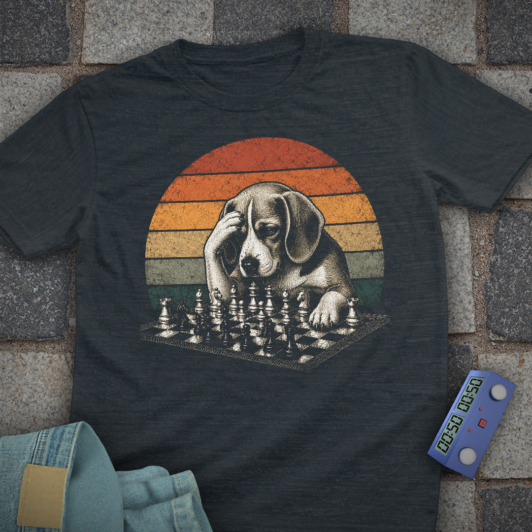 Retro Beagle Chess T-Shirt