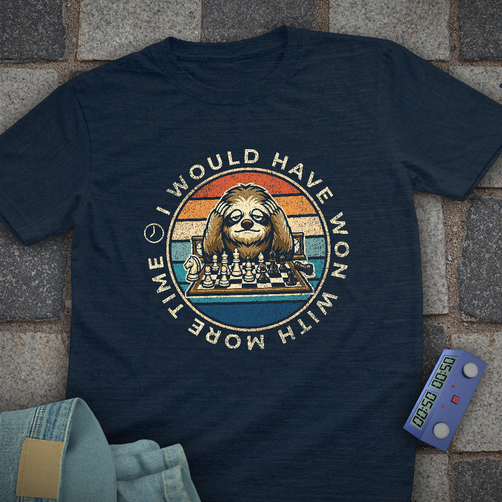 Sloth More Time Chess T-Shirt