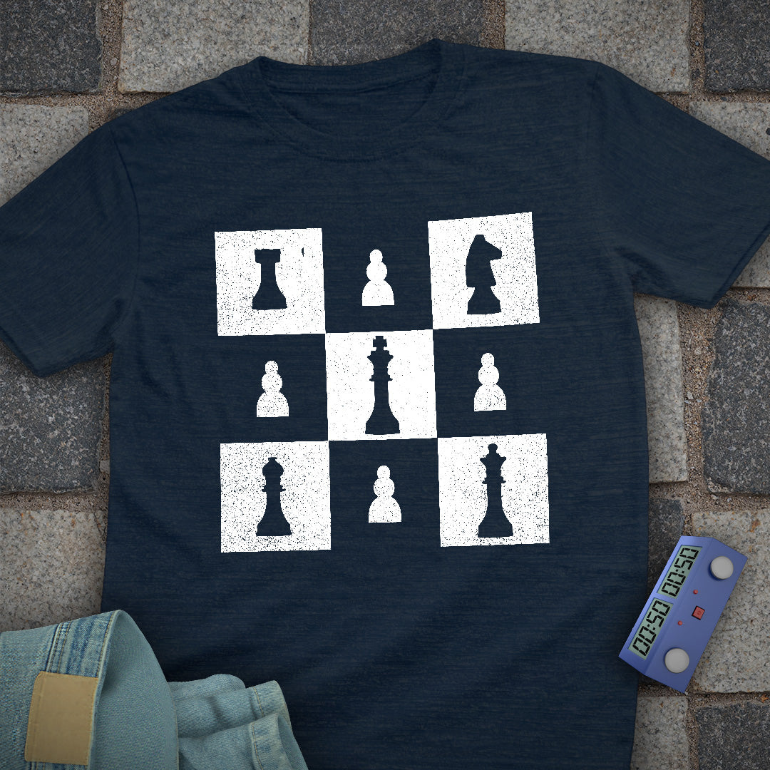 Square Style Chess T-Shirt