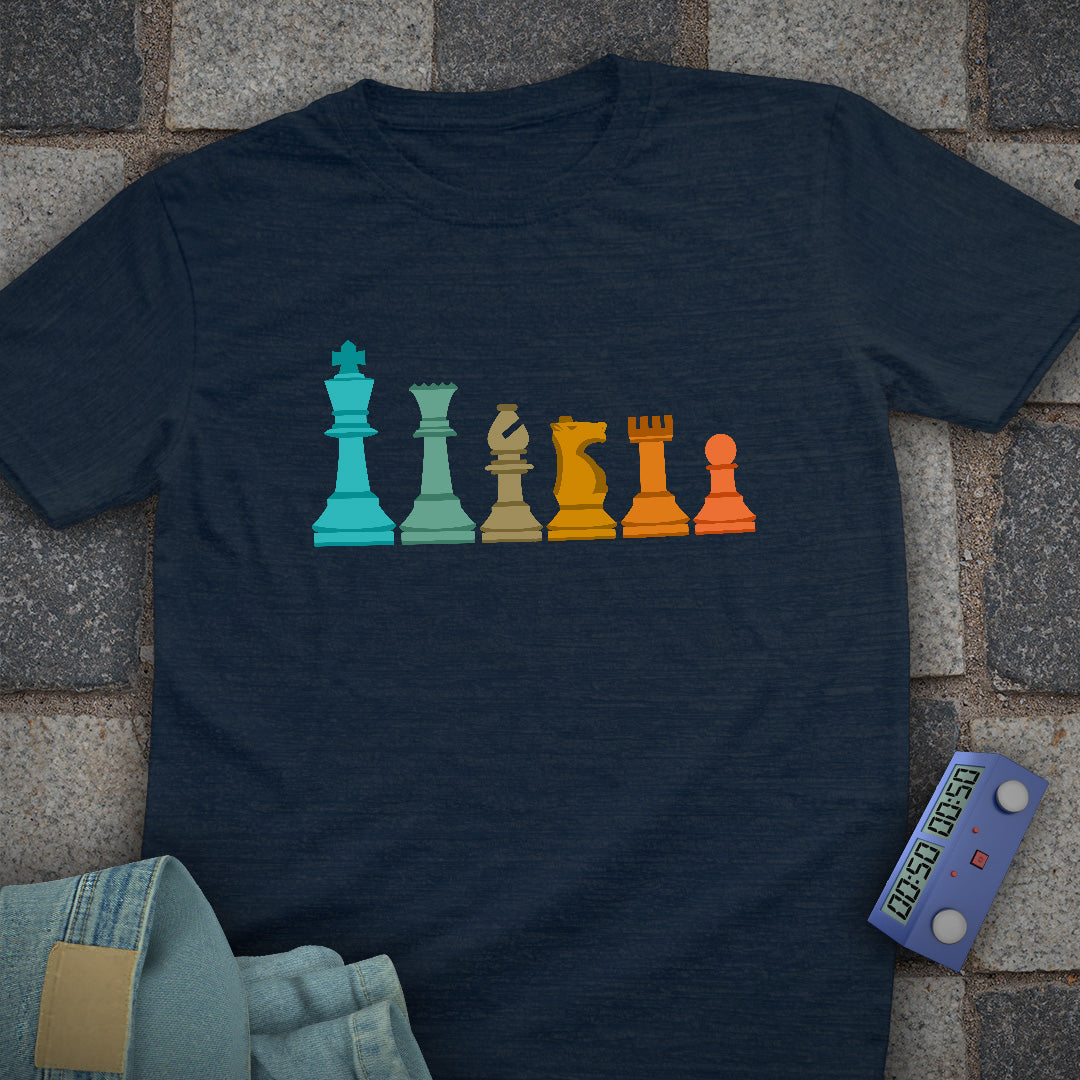 Piece Line Up Chess T-Shirt