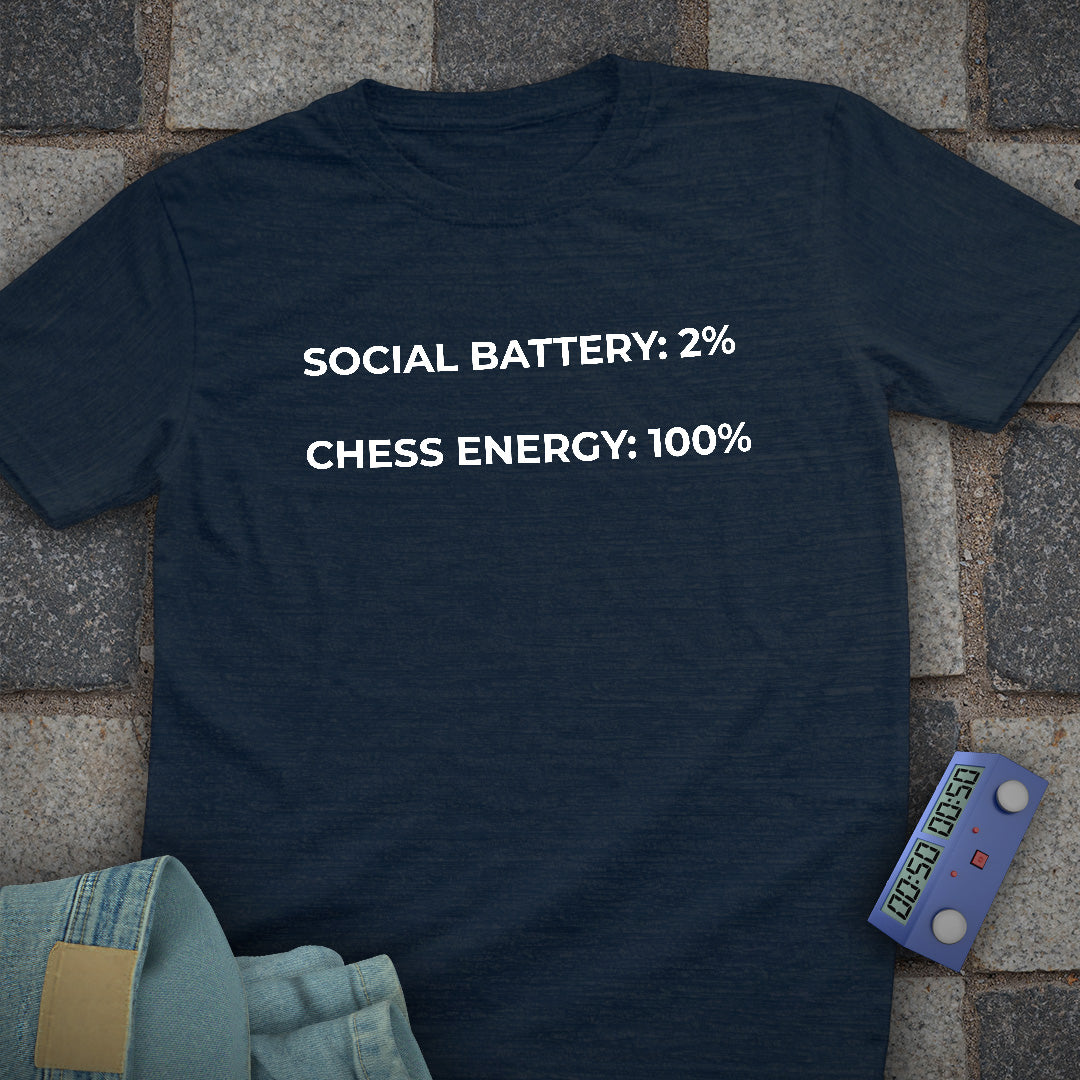 Social Battery Chess T-Shirt