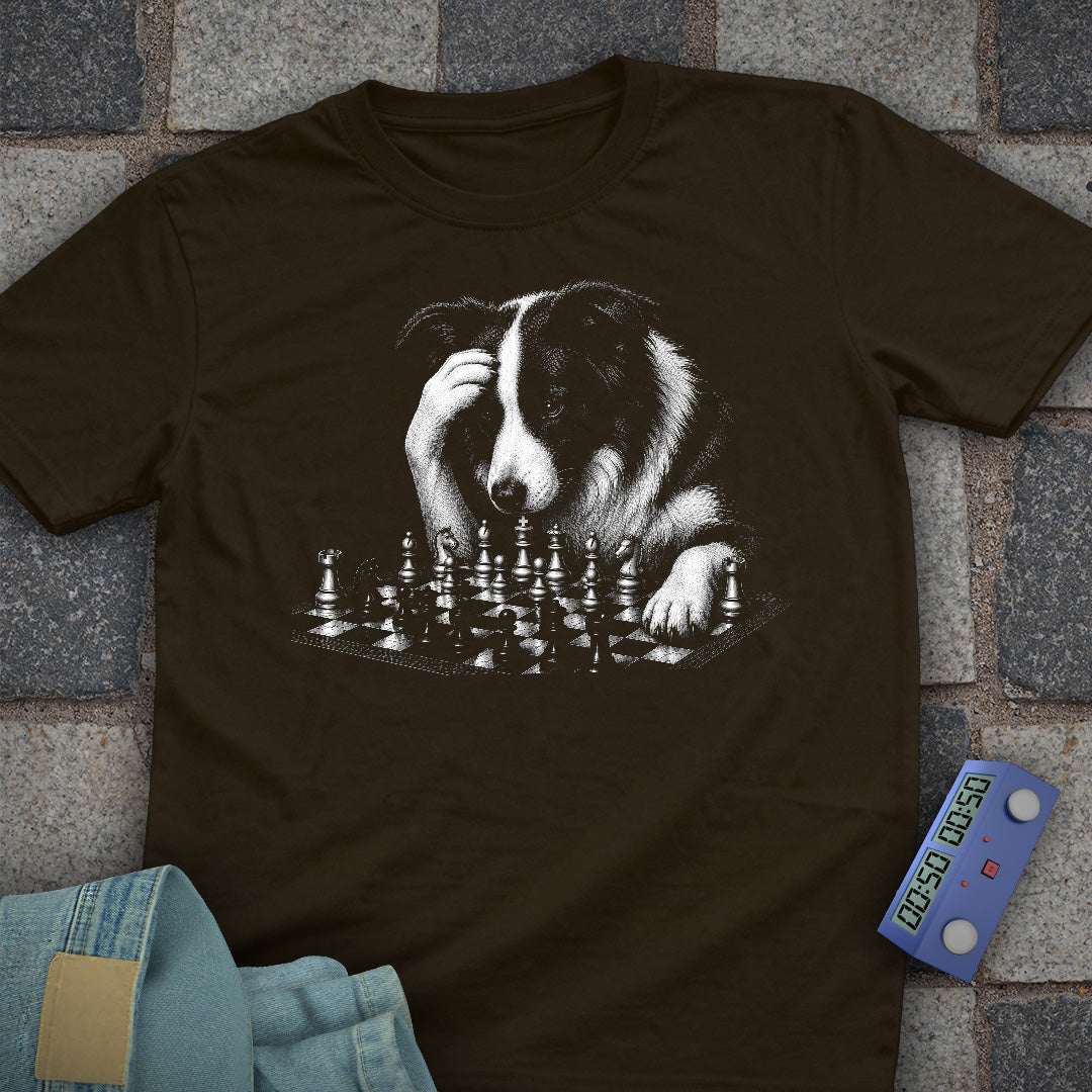 Border Collie Chess T-Shirt