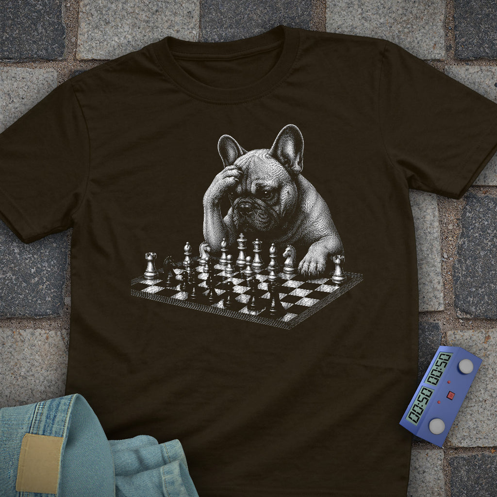 French Bulldog Chess T-Shirt