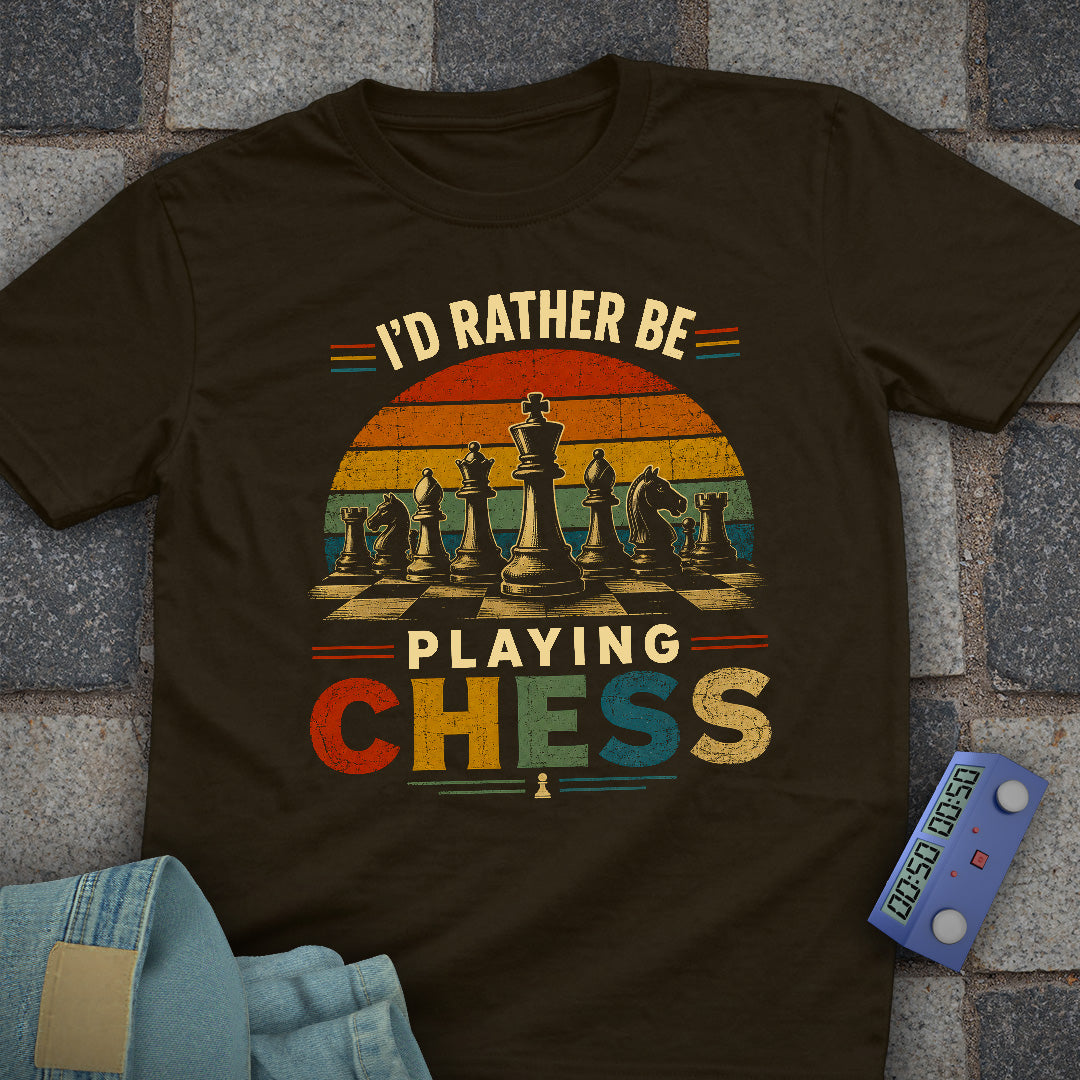 Rather Be Playing Chess T-Shirt