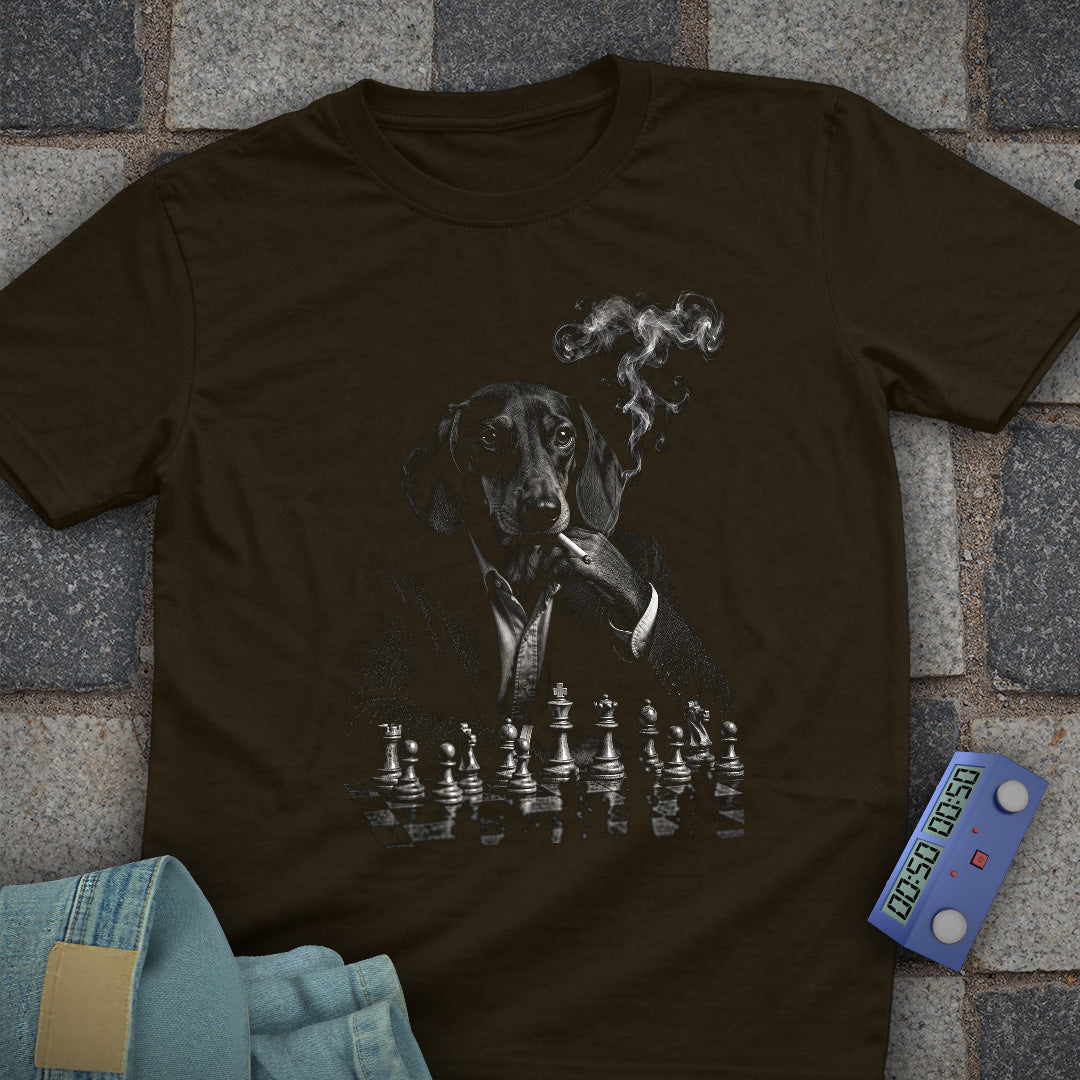Dachshund Dog Smoking T-Shirt