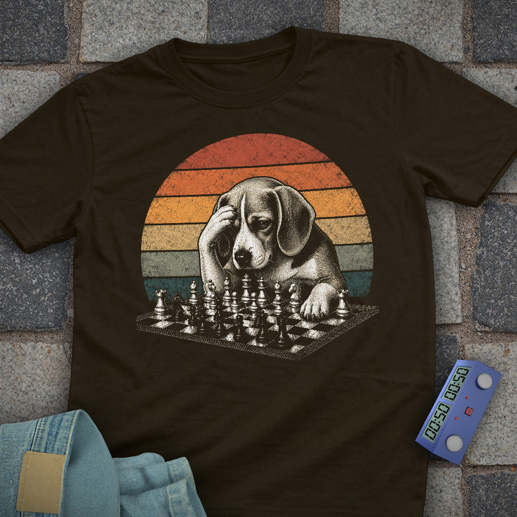 Retro Beagle Chess T-Shirt
