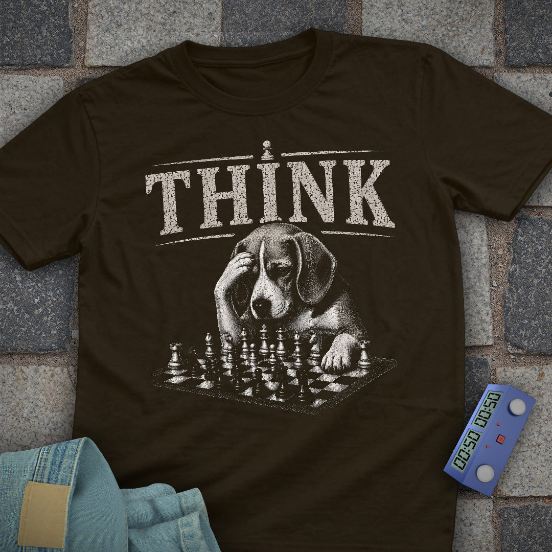 Beagle Think Chess T-Shirt