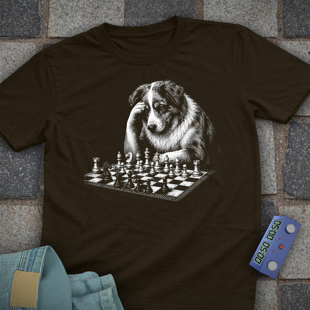 Australian Shepherd Chess T-Shirt