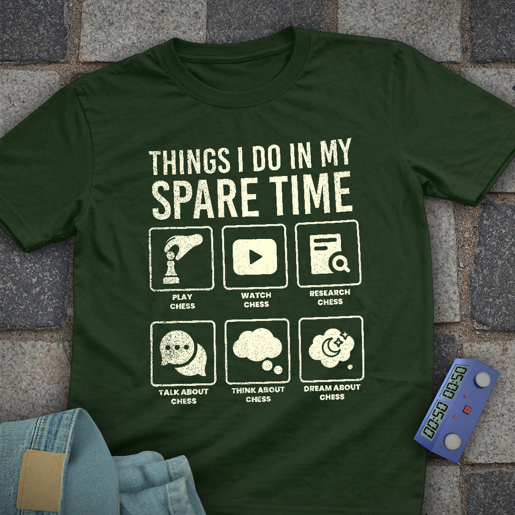 Spare Time Chess T-Shirt