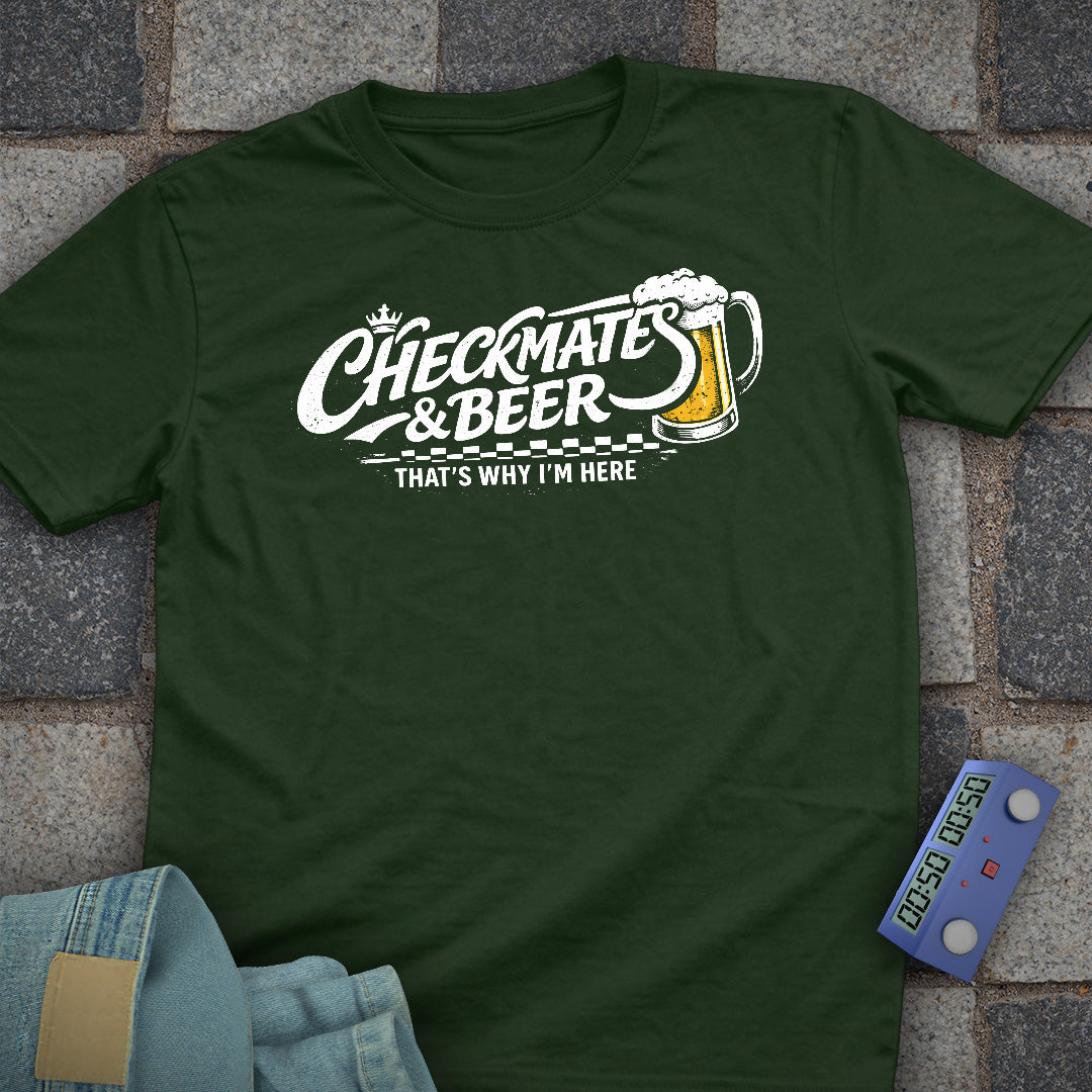 Mate and Beer Chess T-Shirt
