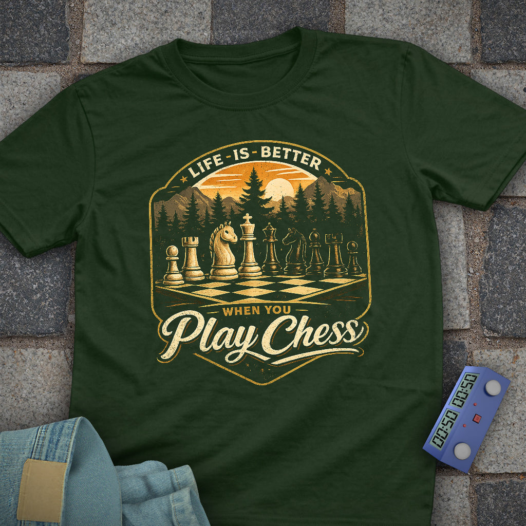 Life is Better Chess T-Shirt
