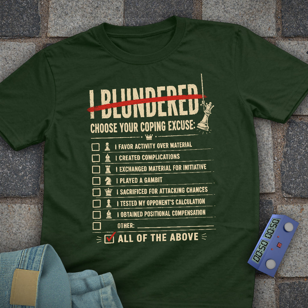 Coping Excuses Chess T-Shirt