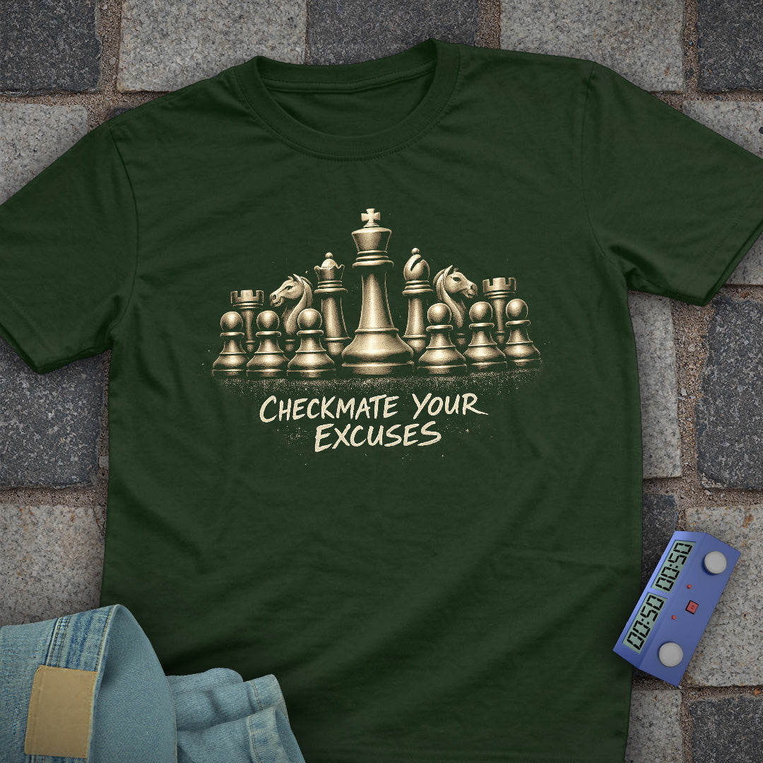 Checkmate Excuses Chess T-Shirt
