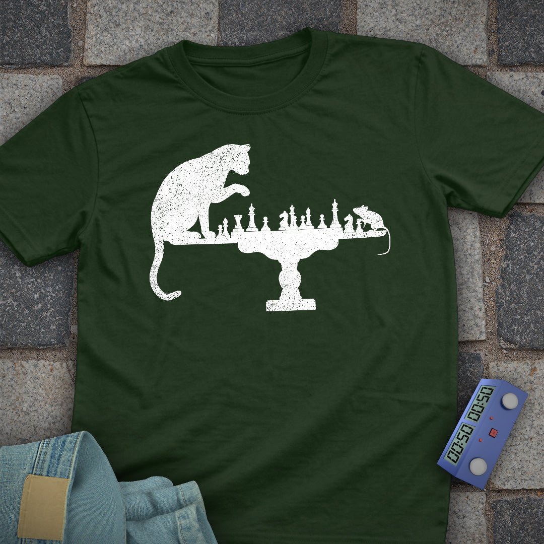 Cat & Mouse Chess T-Shirt