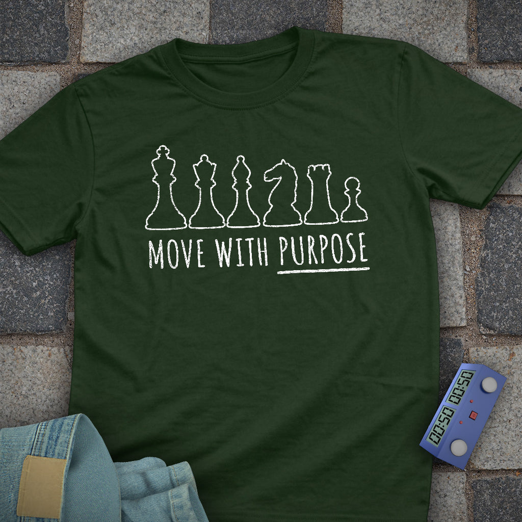 Move With Purpose Chess T-Shirt