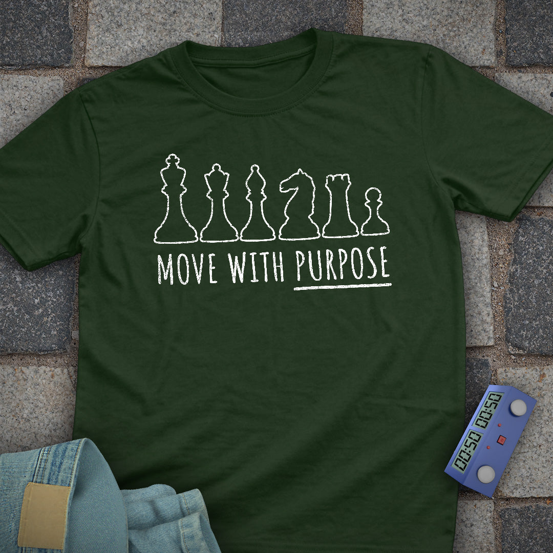 Move With Purpose Chess T-Shirt