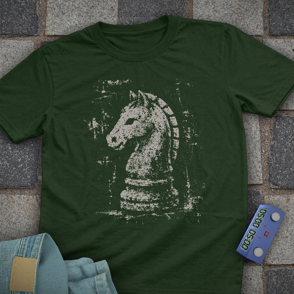 Grunge Knight Chess T-Shirt