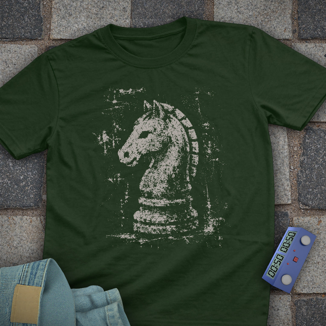 Grunge Knight Chess T-Shirt
