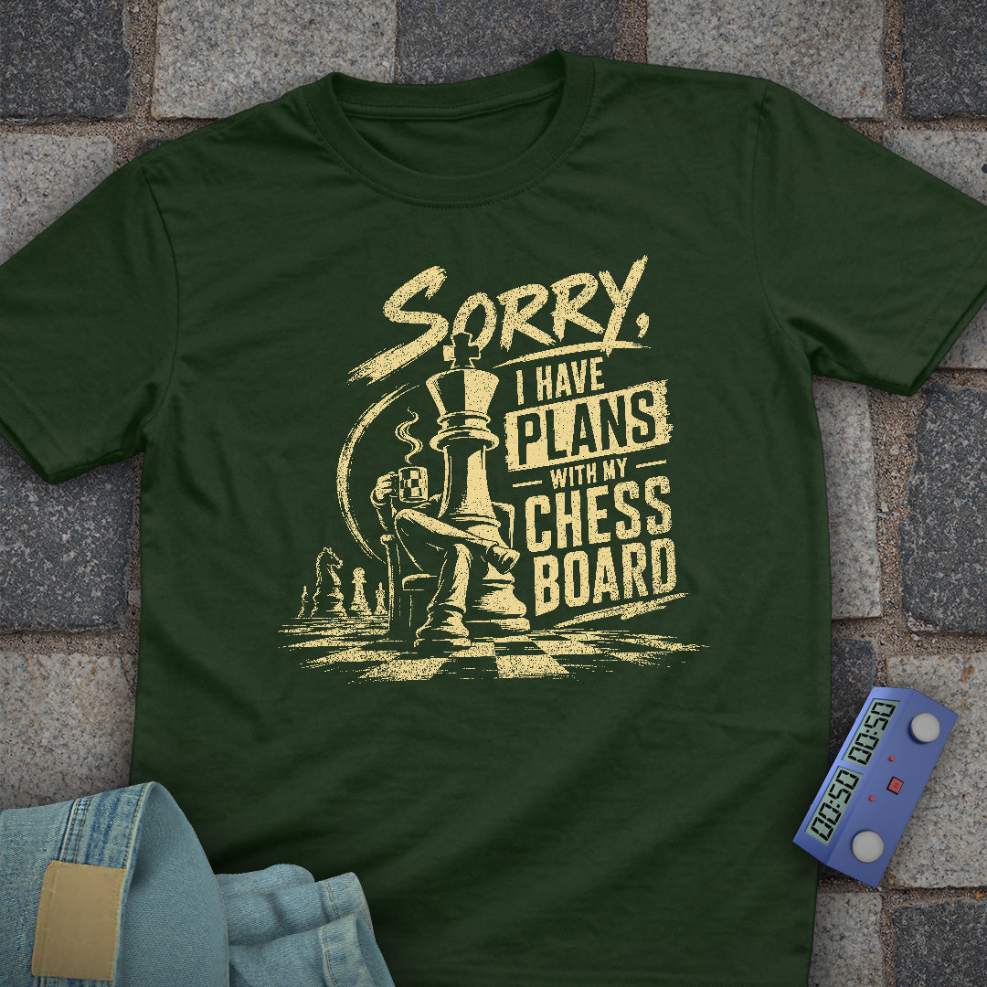 Plans with Chess Board T-Shirt