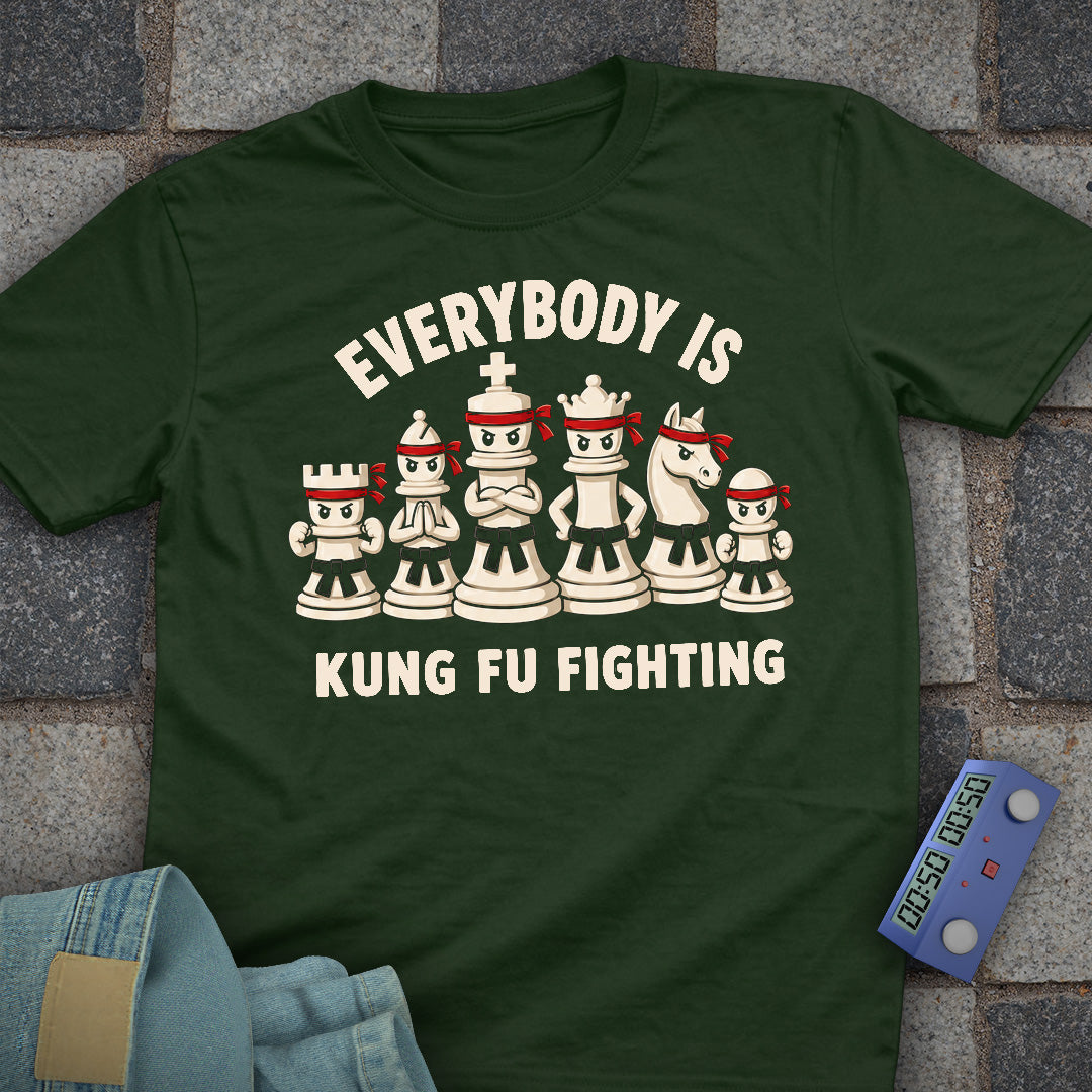 Kung Fu Fight Chess Pieces T-Shirt